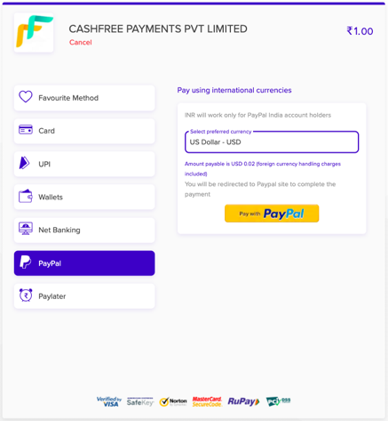 PayPal Exclusive Offer  PayPal Express Checkout on Cashfree Payment  Gateway.